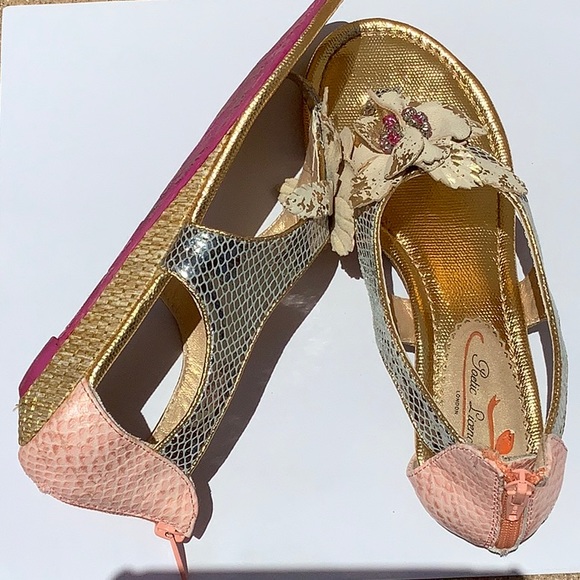 Stunning Poetic License London metallic, embellished sandals 7.5 - Picture 5 of 9